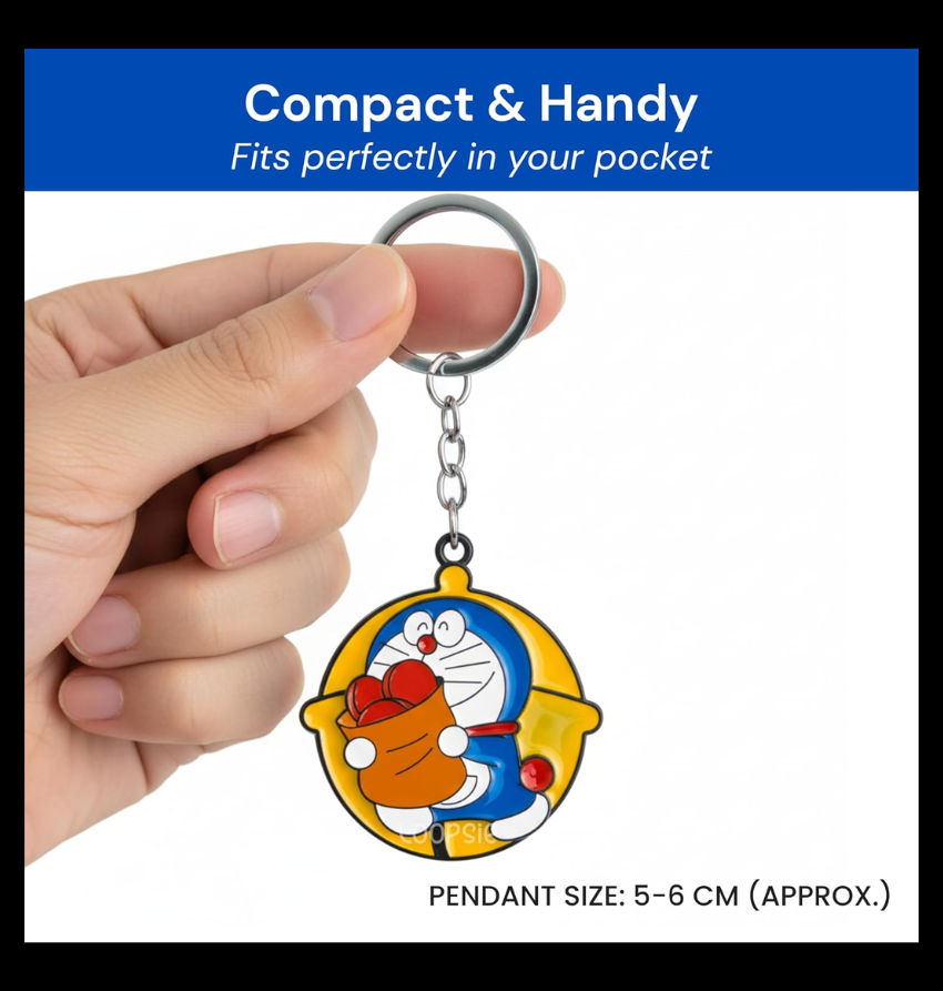 Premium Metal Spinning Keychain Ring - Rotating & Revolving Key Holder