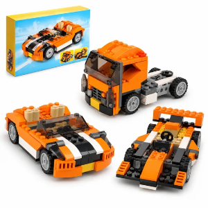 3-in-1 Creative Building Bricks Set - 119 Pcs Construction Models 3108