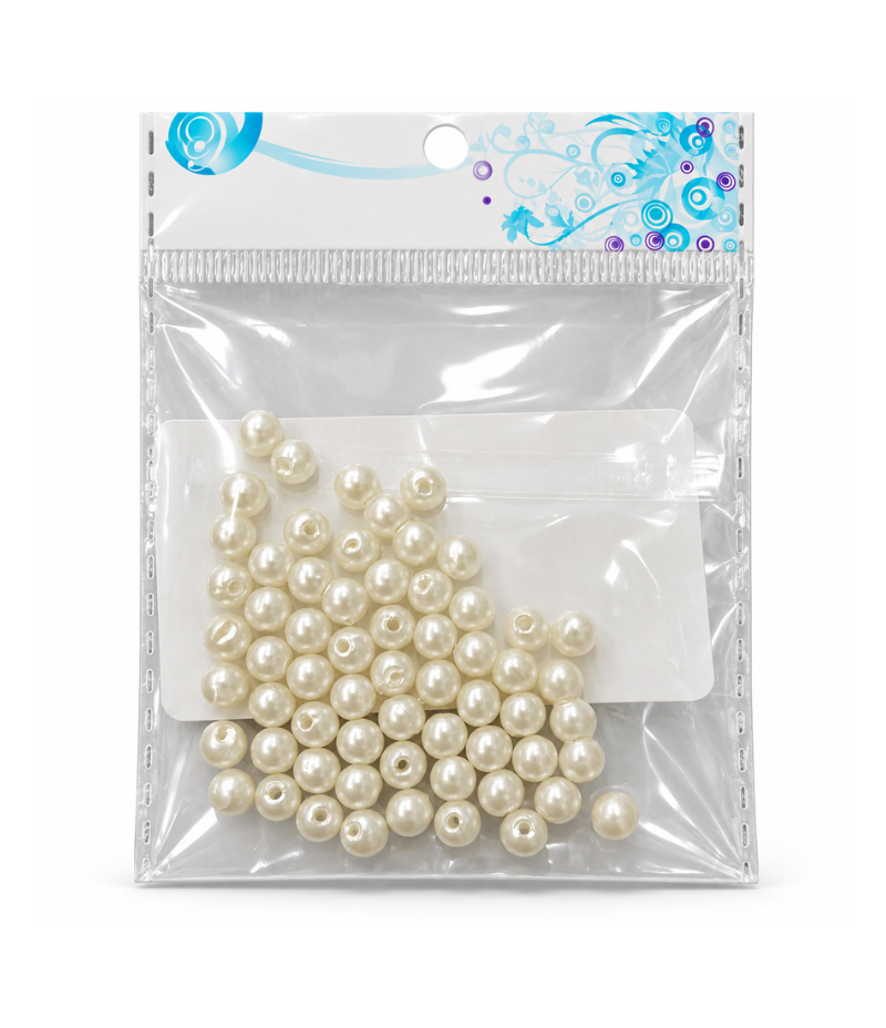 R2BS1904-Pear Beads Set (white) Small