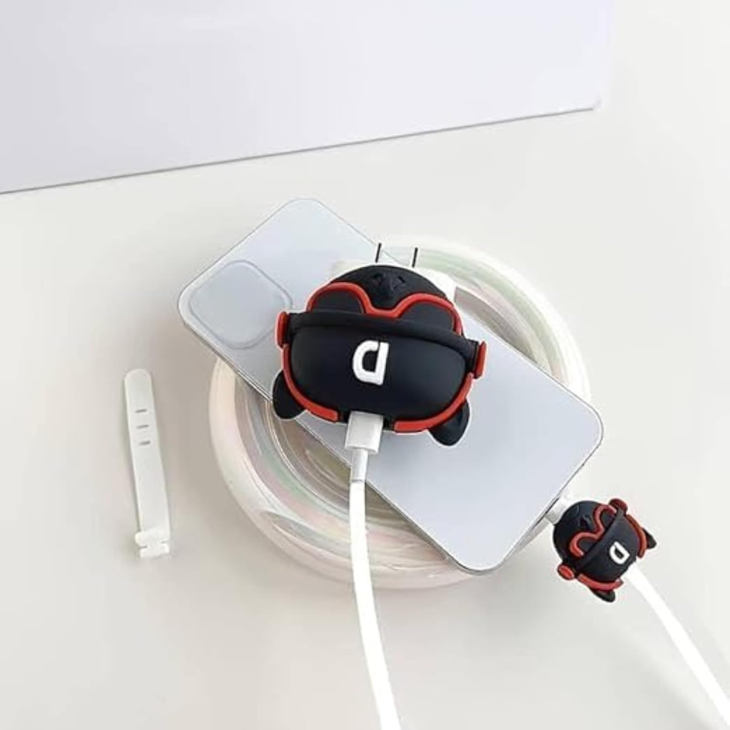 25W Charger Protector for Samsung, Protective Silicone Case Cover 25W Power Adapter Charger with Wire Saver - Pack of 1