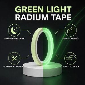 Bright Fluorescent Glow in the Dark Tape | Luminous Safety, Craft & Decor