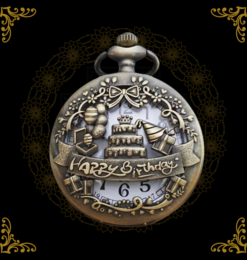 Vintage Brass Quartz Pocket Watch Keychain Pendant - Antique Finish Gift for Boys & Girls