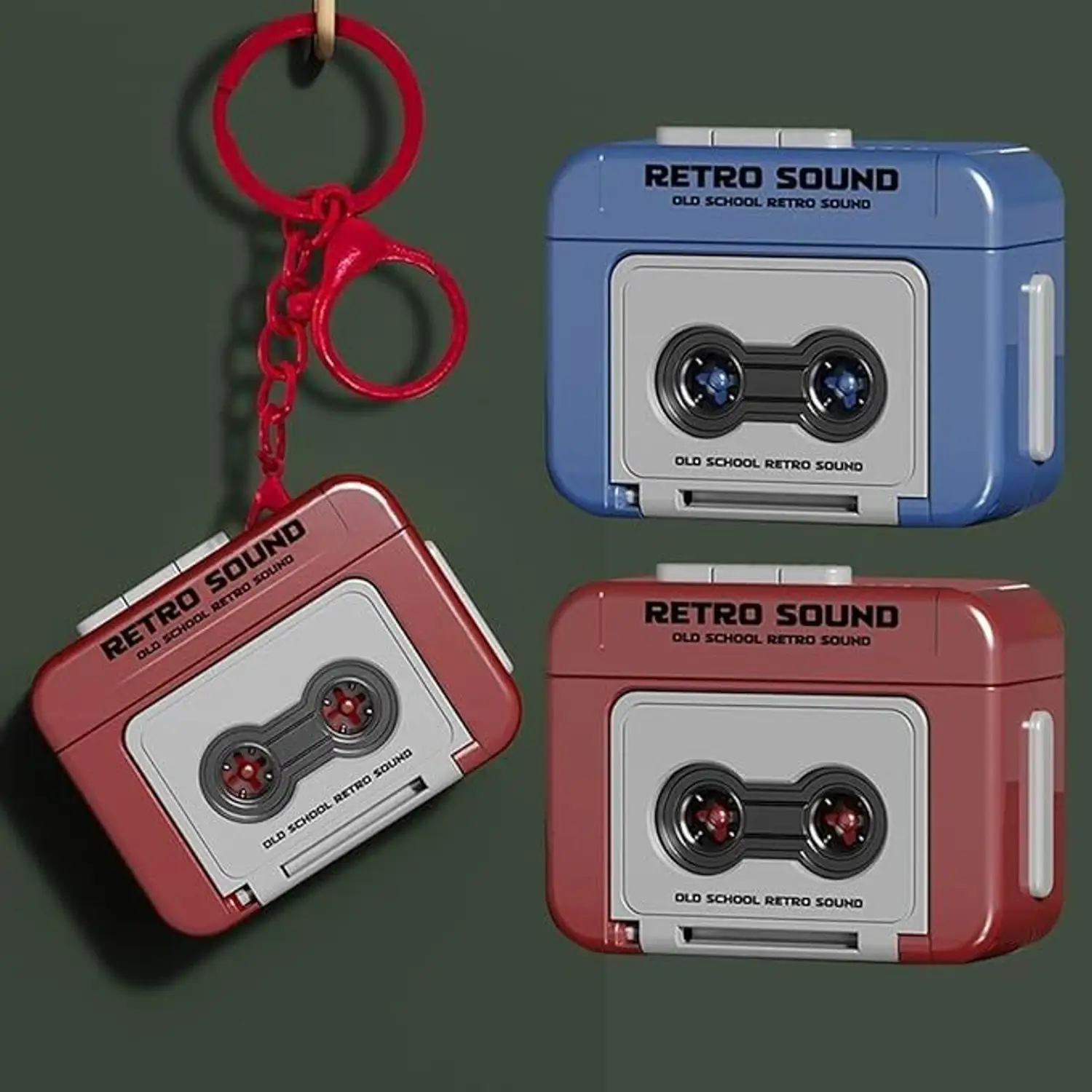 Retro Sound Mini Voice Recorder Keychain – Record & Playback Fun Toy for Kids Key Chain