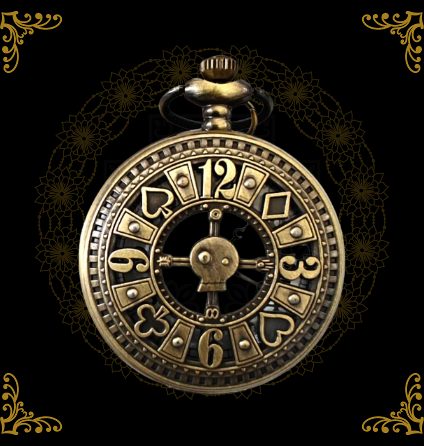 Vintage Brass Quartz Pocket Watch Keychain Pendant - Antique Finish Gift for Boys & Girls
