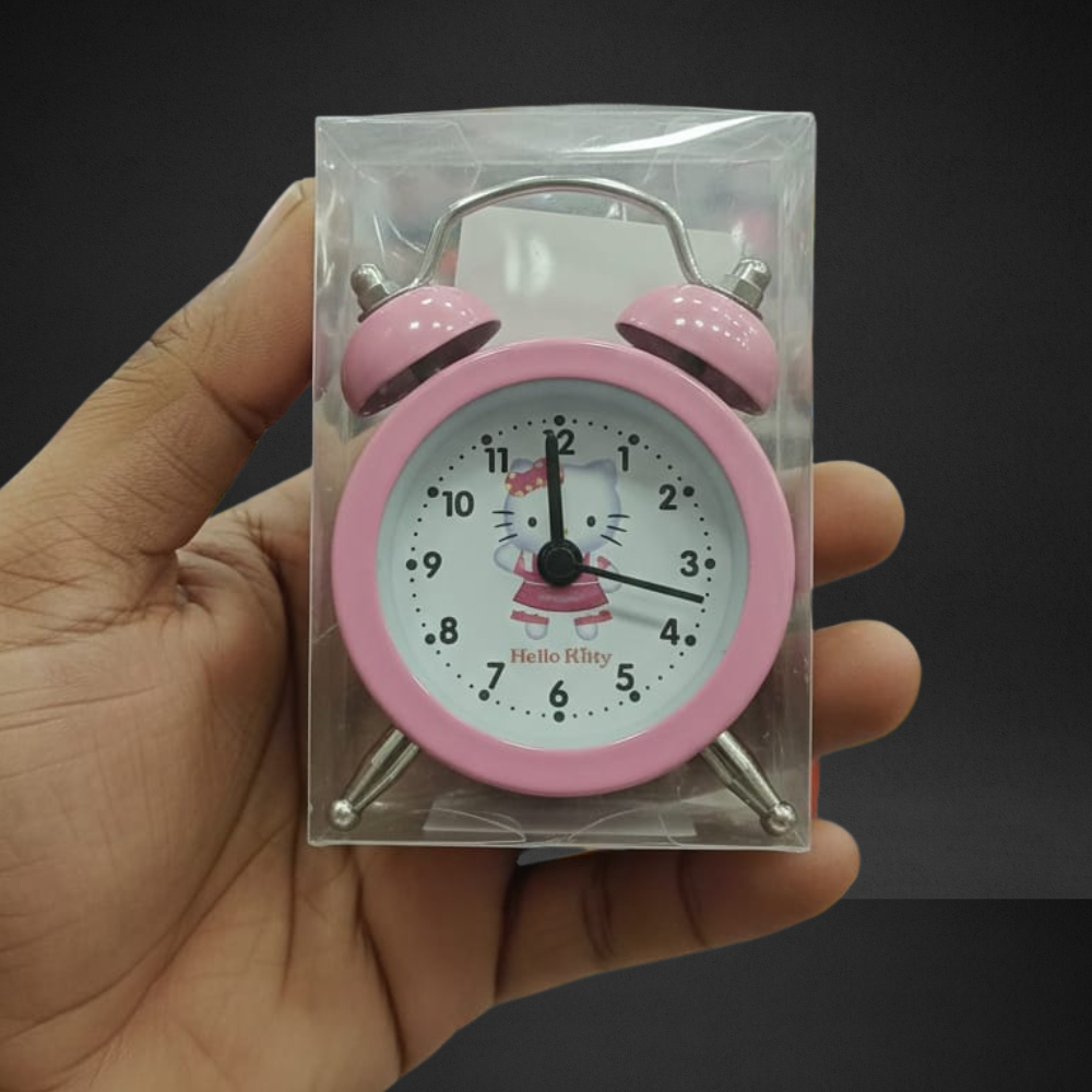 Mini Alarm Clock – Compact Digital Table Clock with Loud Alarm & LED Display | Portable Bedside Clock for Home, Office & Travel