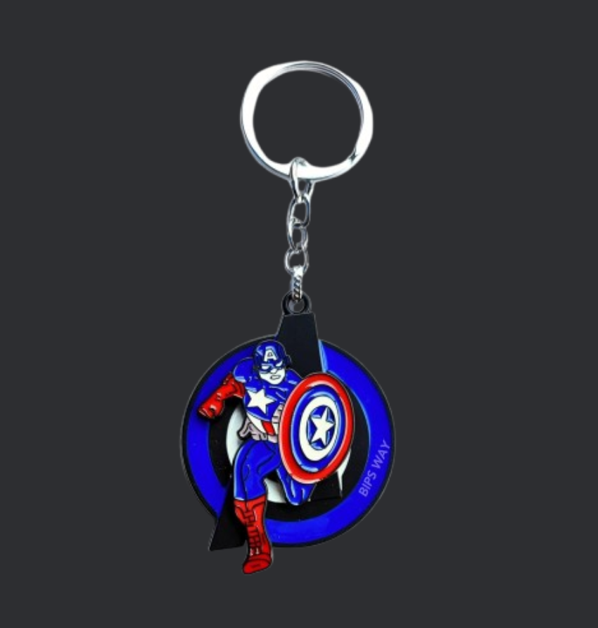 Premium Metal Spinning Keychain Ring - Rotating & Revolving Key Holder