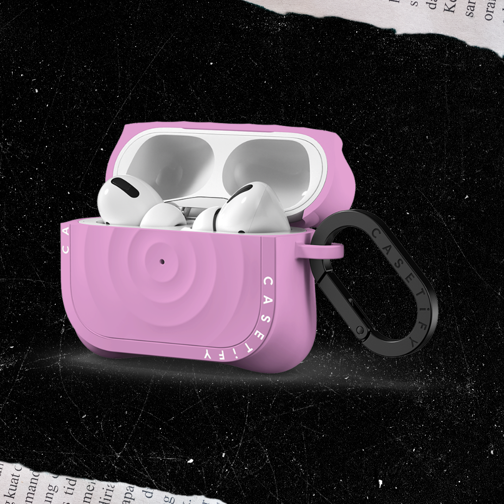 Airpods Pro (2019) Headphones Pouch Case Cover Soft Silicone 360-degree Protection Case with Keyring