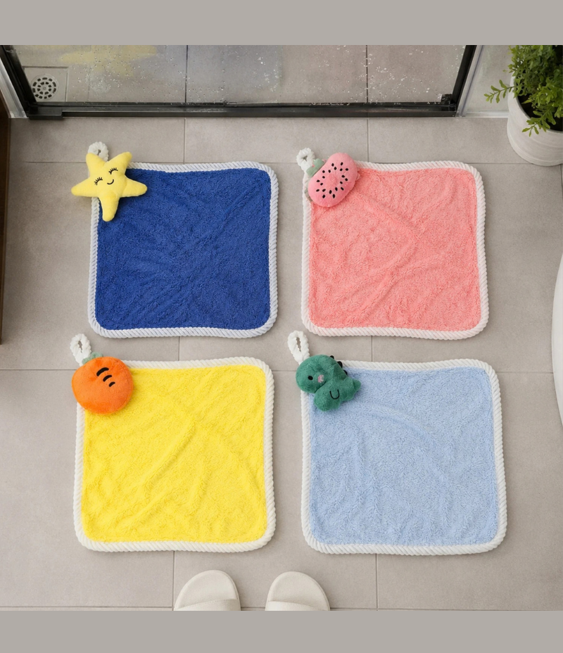 Vibrant Soft Fruit Print Hand Towel