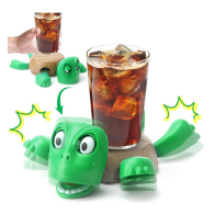 Turtle Cup Holder,Turtle Coaster with Funny Expression, Cup Holder with Liftable Limbs & Expressive Face for Turtles,Tortoise Lover Gag Gifts Home Decor (Multi-Color) (Green)