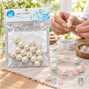 R2BS1906-Pear Beads Set (white) Big