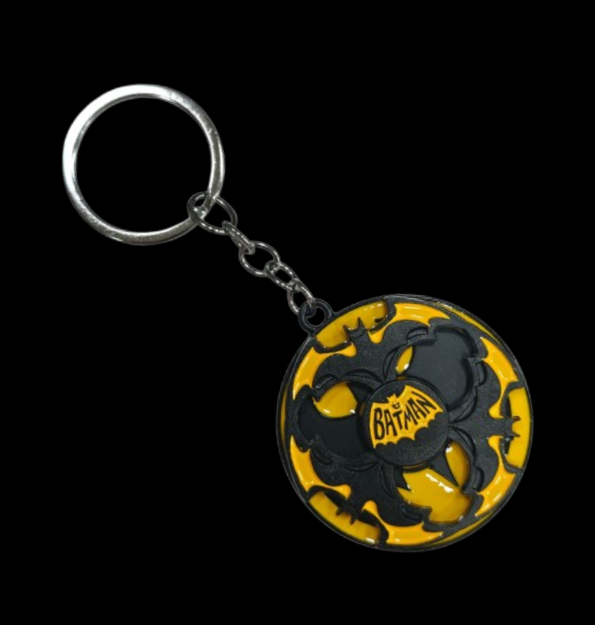 Premium Metal Spinning Keychain Ring - Rotating & Revolving Key Holder