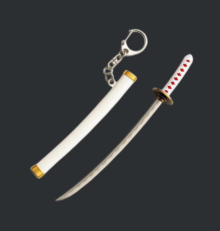Demon Slayer Katana Sword Metal Keychain | Mini Anime Katana Key Chain 15CM