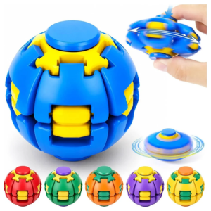 Press to Spin Fidget Spinner Ball 360° Rotating Sensory Stress Relief Toy