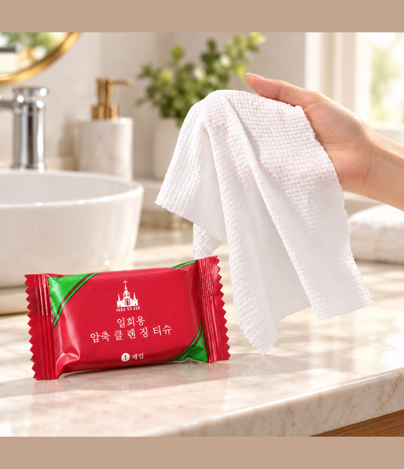 Travel Size Paper Towels 30x25cm - 10 Pack Compact & Disposable Wipes