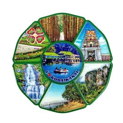 Decorative 3D Polyresin Refrigerator Magnet – Vivid Travel Souvenir, Spiritual Idol & Food Miniature Magnet
