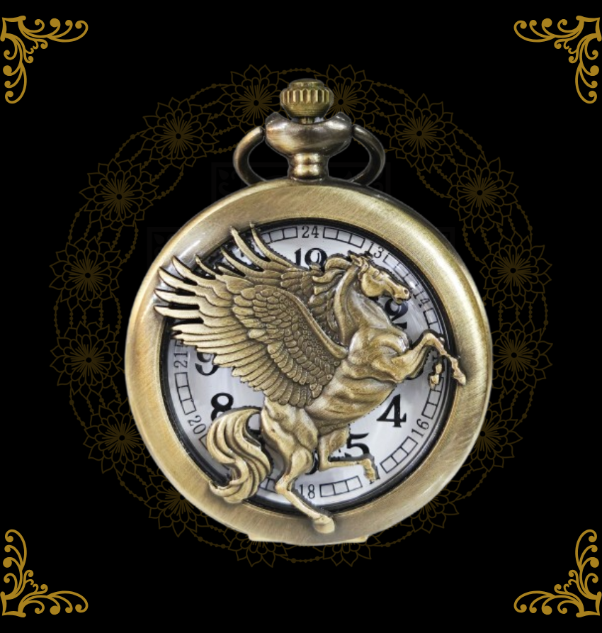 Vintage Brass Quartz Pocket Watch Keychain Pendant - Antique Finish Gift for Boys & Girls