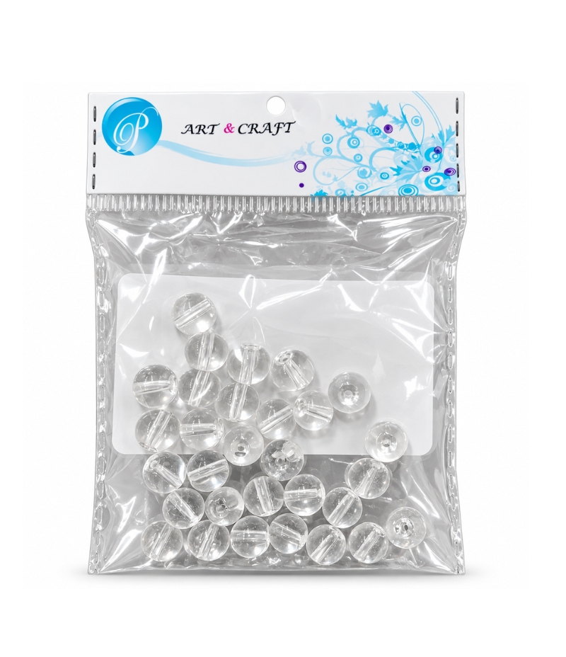 Clear Medium Pear Shaped Beads Set for Jewelry & Crafting