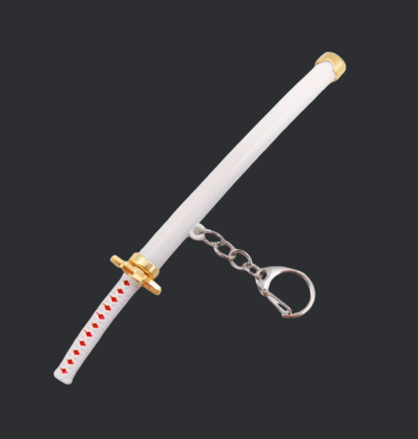 Demon Slayer Katana Sword Metal Keychain | Mini Anime Katana Key Chain 15CM