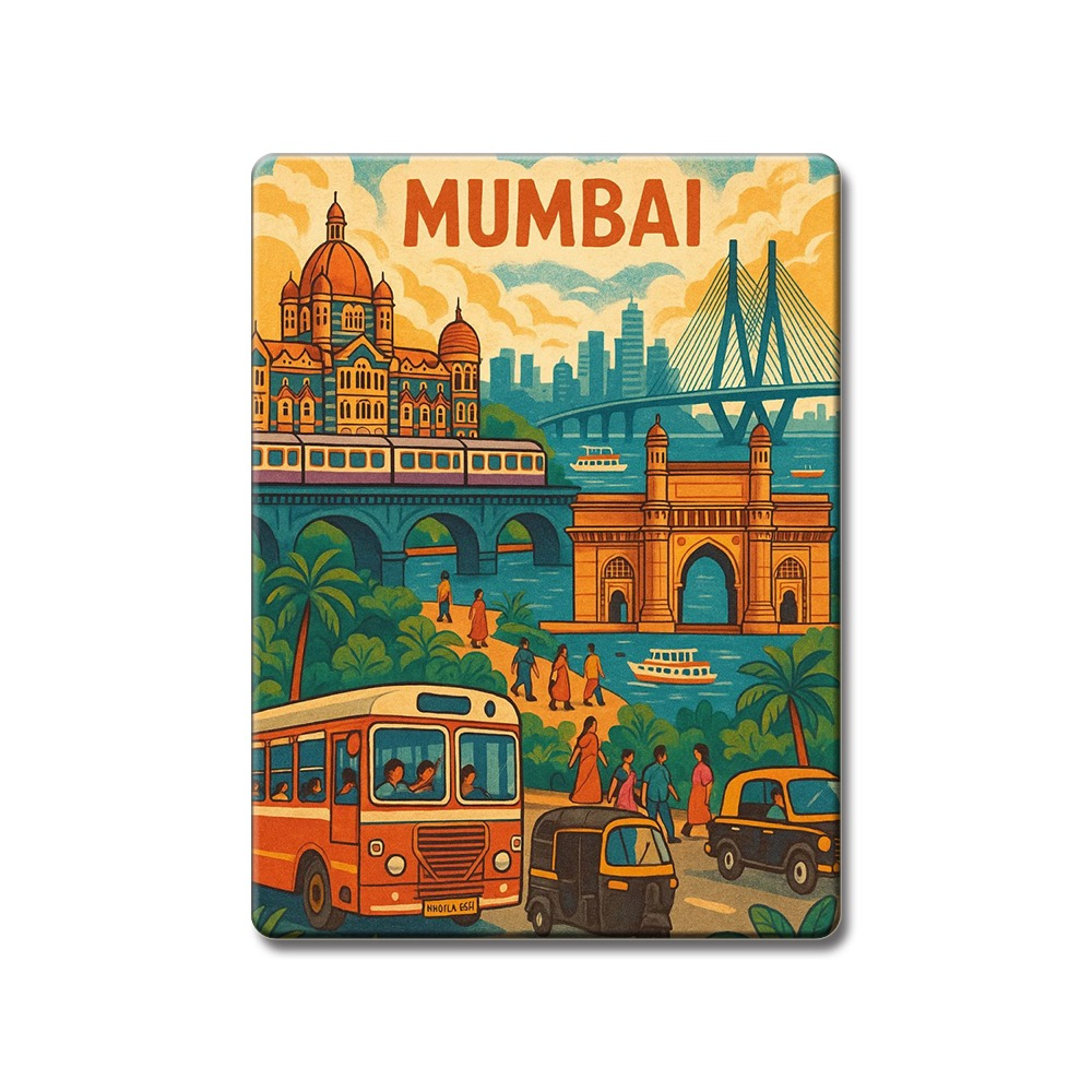 Glossy MDF Wooden Cutout Refrigerator Magnet – Pop Culture, Food & Travel Magnetic Decor Art