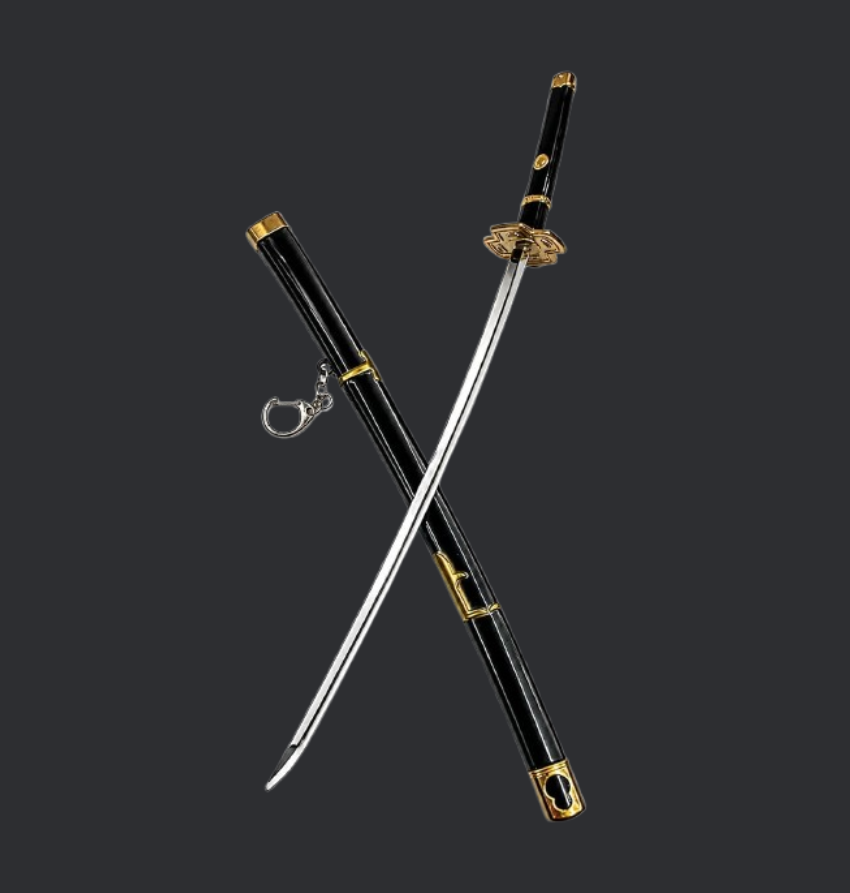 Demon Slayer Katana Sword Metal Keychain | Mini Anime Katana Key Chain 15CM