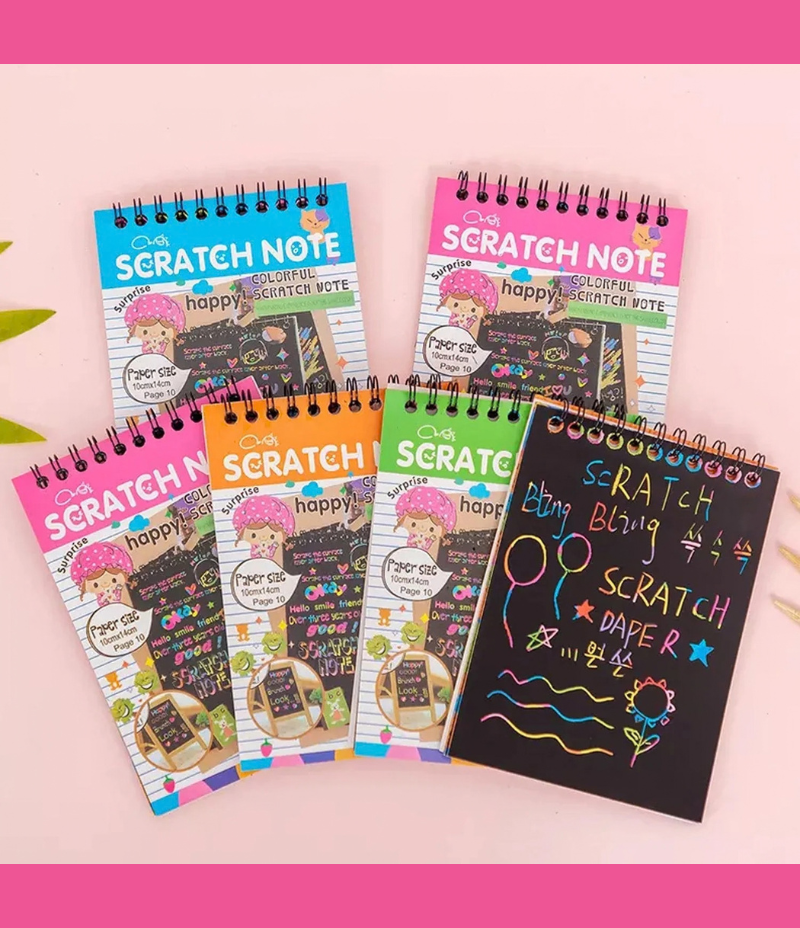 Rainbow Scratch Art Book for Kids | Creative Drawing & Activity Pad