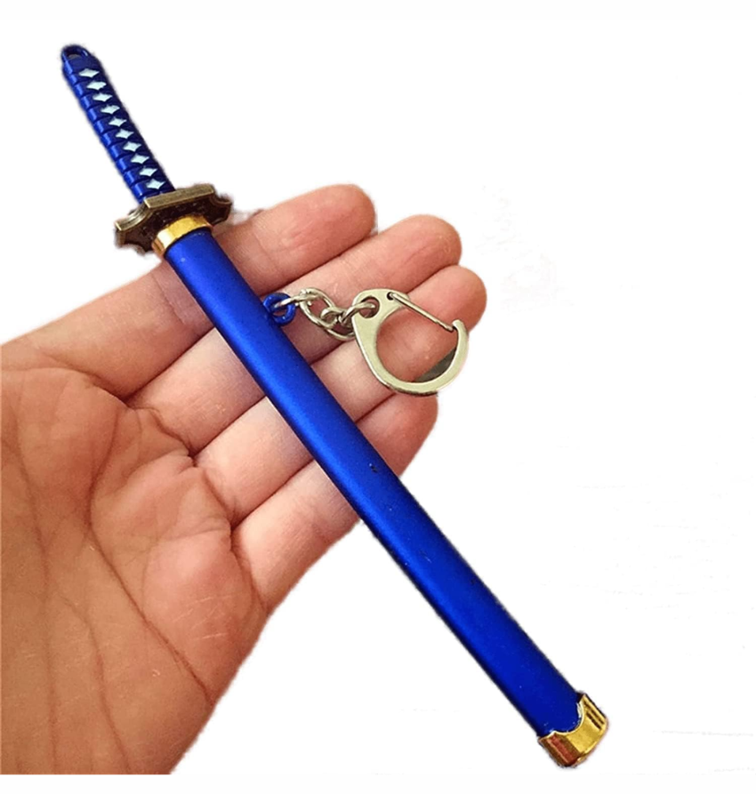 Demon Slayer Katana Sword Metal Keychain | Mini Anime Katana Key Chain 15CM