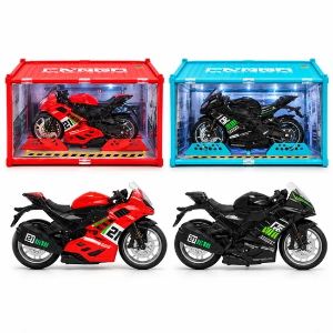 R2BS1901-Smoke Motorcycle with Lighting Case