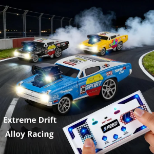 Royal Diecast Remote Control Metal Drift Stunt Car | 1:64 Scale | 3 Speed Turbo Modes Mini Drift RC Rechargeable Car Type-C, 30 Min Runtime with Light