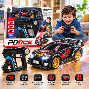 RC Battle Car with Tag Gun: 2.4GHz High Speed Racing, Infrared Battle Mode & Stunt Rollover, Best Birthday Gift for Boys & Girls (Ages 6+)