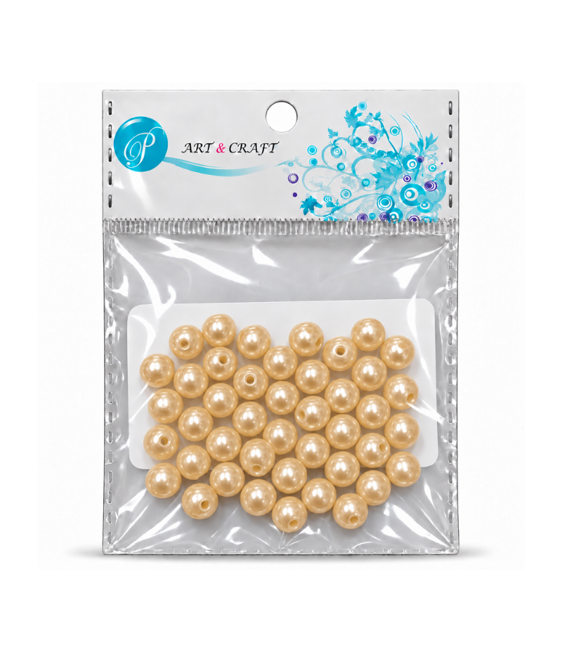 R2BS1908-Pear Beads Set (Pearl White) Medium